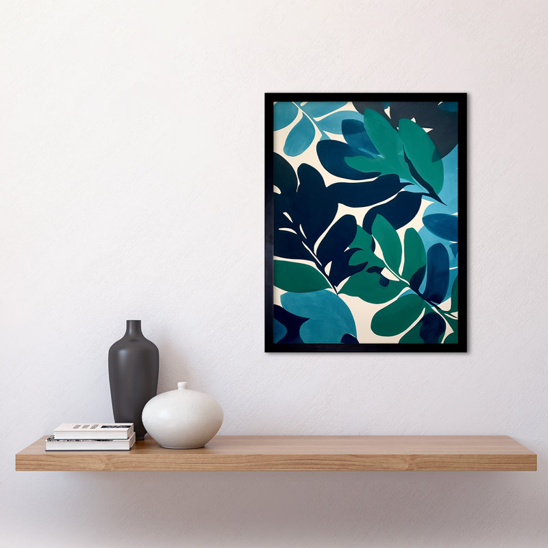 Aleja Henri Matisse Style Leaves Botanical Boho - Single Picture Frame Print