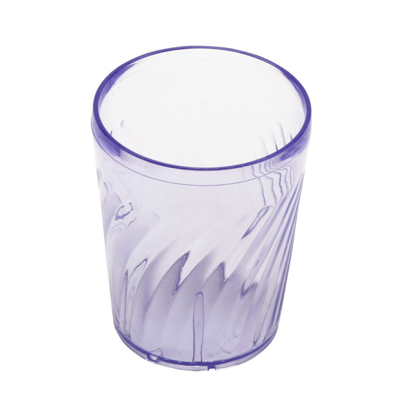 GET Gobelets en plastique incassables sans BPA Tahiti, 9 onces, transparent (ensemble de 12), Verre à vin, Bleu