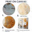 Or doux et beige, vague douce, peinture III - impressions d'art moderne sur toile-981223037-981222919-981222916
