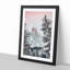 Mountain Peak in Abstract - Framed Print-55726108-55726110