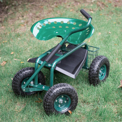 Chariot de jardin roulant
