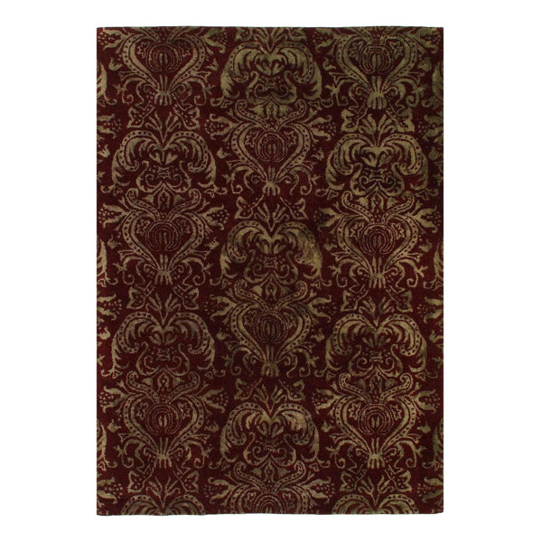 Isabelline Hand Tufted Damask Rug | Wayfair