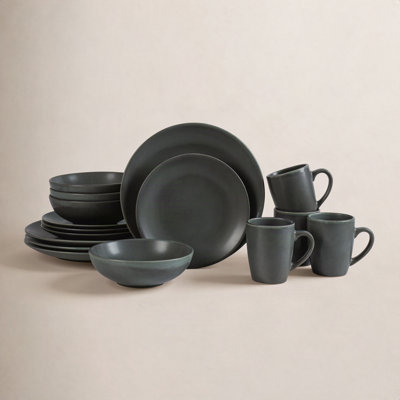 Stone 16-Piece Dinnerware Set Stoneware