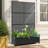 Metal Planter Wall with Trellis and Wheels, Mobile Outdoor Elevated Garden Bed, Dual-Purpose for Privacy Decoration and Planting, with Drainage Holes, Perfect for Climbing Plants, Vegetables, and Vining Flowers – A Must-Have for Garden Enthusiasts-1204544322-1204544317