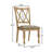 Verta Solid Wood Cross-back Dining Chairs,2pc