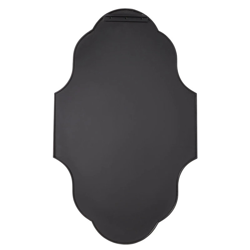 Lucido Decorative Bathroom Vanity Mirror, Black Powder Coat