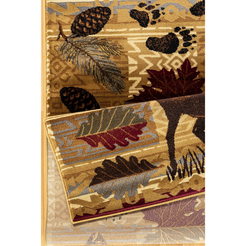 Lodge Area Mat 2Ft 3Ft, Beige Polypropylene, To Stains And Wear, & Pet Polypropylene Floor X , Stain , For A Stylish Home