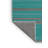 Washable Aqua Light Gray Striped Area Rug-1629555503