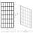 34"X72" Shower Door In Matte Black - Open Entry, Single Panel, Bathroom Style Producer 2 , Allure