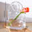 Clear Bag Glass Purse Vases With Handle