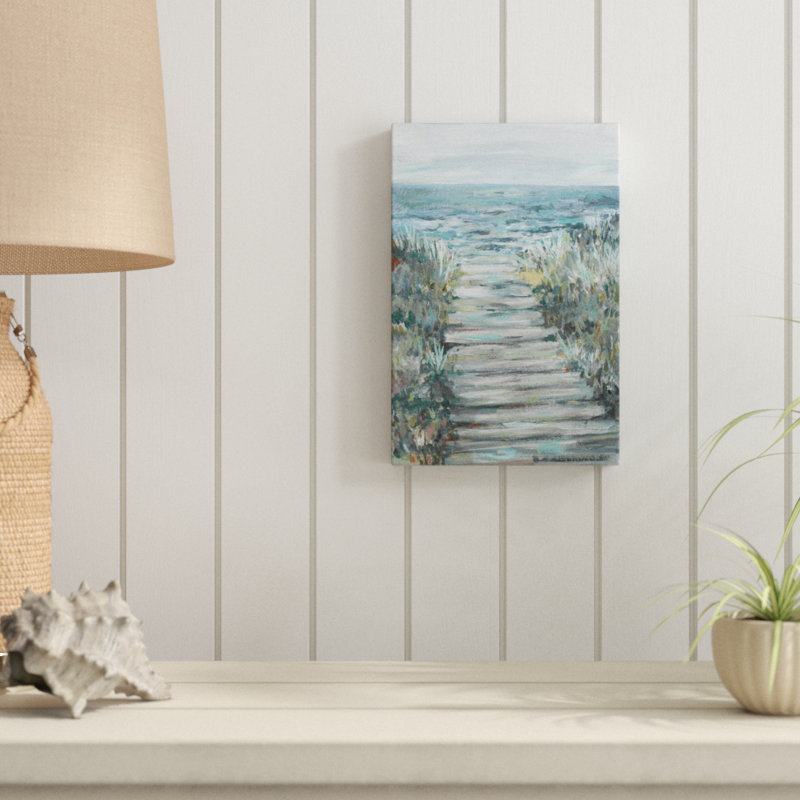 «Way to the Sea» Luxora, reproduction d'art sur toile tendue, H 12 po x l 8 po x P 1,5 po