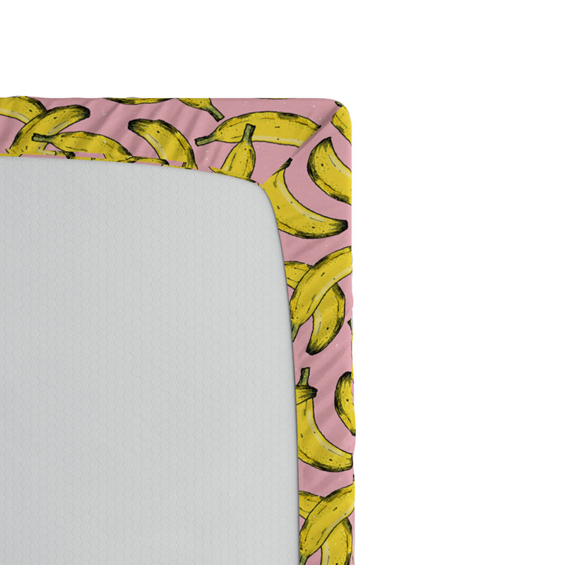 Microfiber Patterned Fitted Sheet, Queen Fitted Sheet
