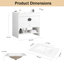 Meuble-lavabo pour salle de bain avec lavabo simple, meuble-lavabo sous-comptoir moderne avec double tiroir, meuble-lavabo sur pied autoportant, bois d'ingénierie-112367341