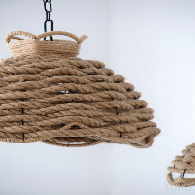 Lustre tissé en corde S / 2