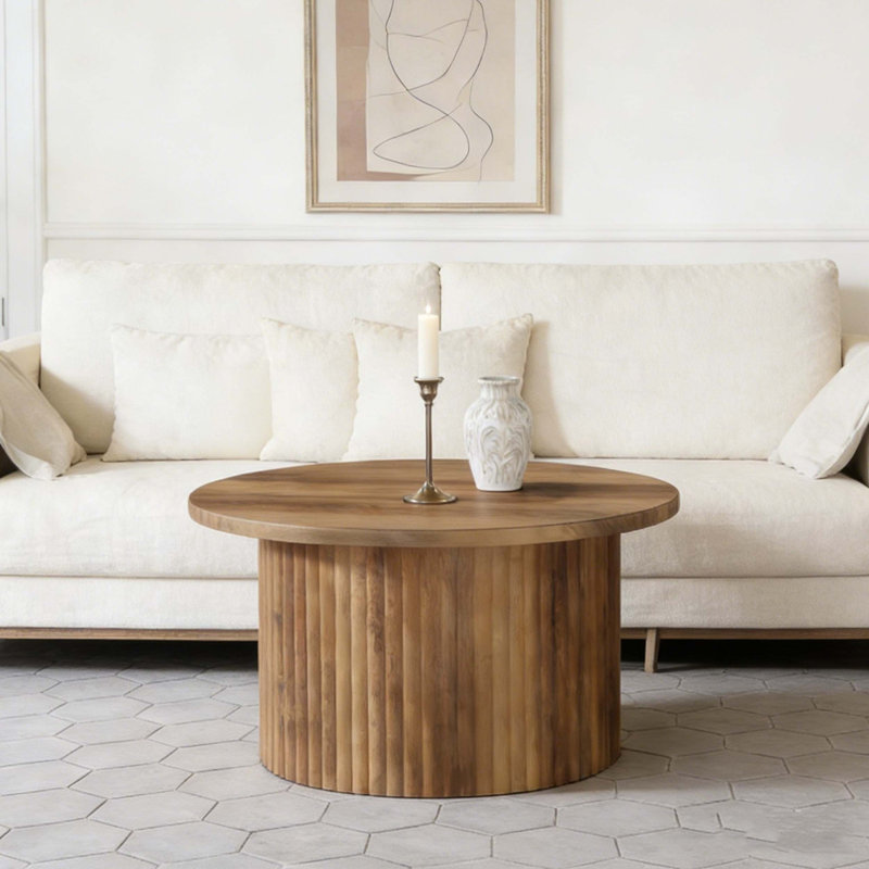 Farmhouse Circle Center Table Sofa Side Table