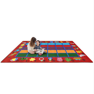 Educational Alphabet Phonics Area Rug