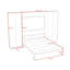 Grand lit escamotable avec armoires de rangement-1314557567