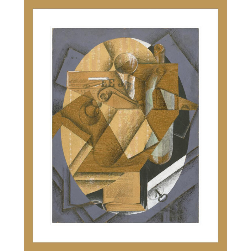 «Still Life: The Table» par Juan Gris, impression giclée sur cadre, H 29,14 po x l 23,5 po