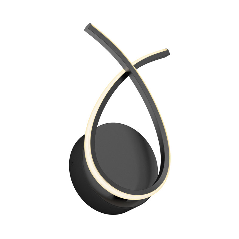 Kinji LED Sconce Wall Light Multiple CCT, Matte Black