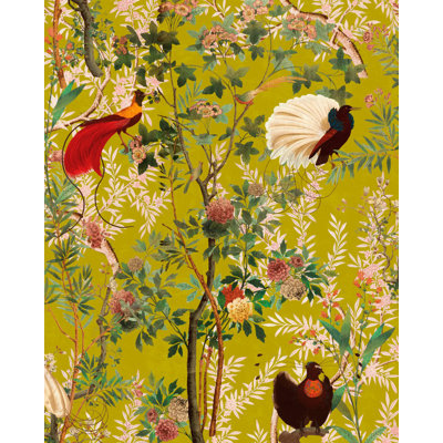 The Transylvanian Manor Floral Non-Pasted Matte Wallpaper Roll