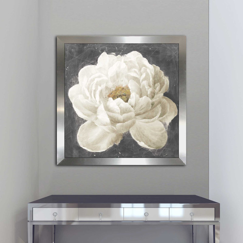 «Vivid Floral I White Flower», reproduction de cadre photo, H 39,5 po x l 39,5 po x P 0,75 po