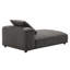 Chaise longue modulaire rembourrée en tissu Solace-101704624