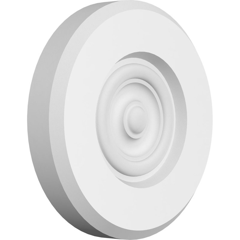 Rosette standard Grayson Bullseye avec bord biseauté, H 6 po x l 6 po x p 1 po
