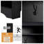 Arbre d'entrée minimaliste avec banc à chaussures, portemanteau à 4 crochets et tablette réglable, armoire de rangement peu encombrante pour le couloir du salon, noir, l 29,5 po x H 71,6 po