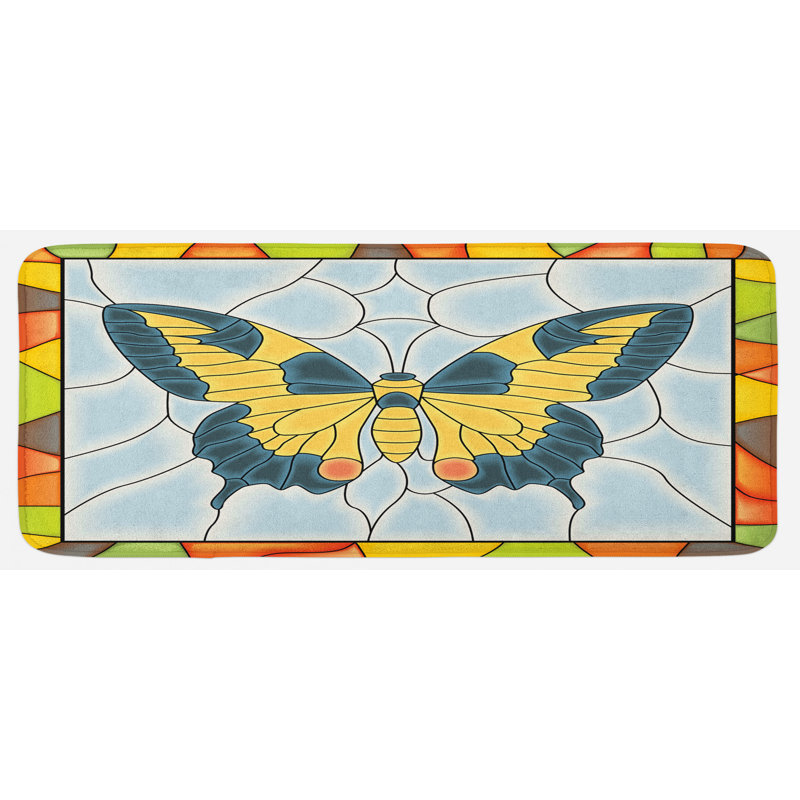 Tapis de cuisine papillons