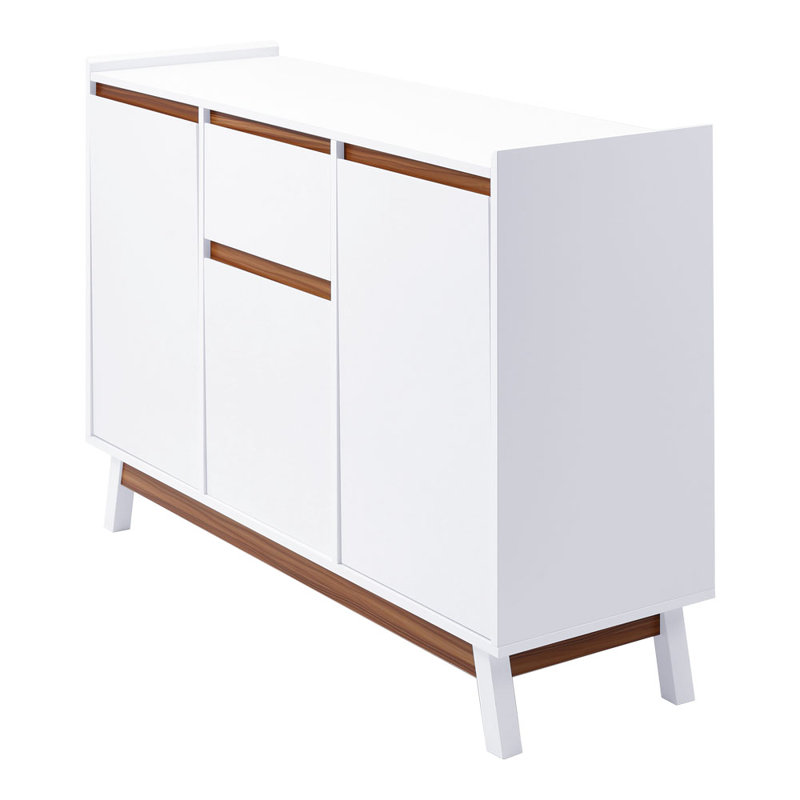Solid Wood Rectangle Accent Cabinet