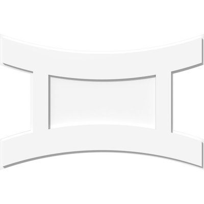 30"W x 20"H x 6 1/2"C x 1"P Haven Architectural Grade PVC Contemporary Ceiling Medallion