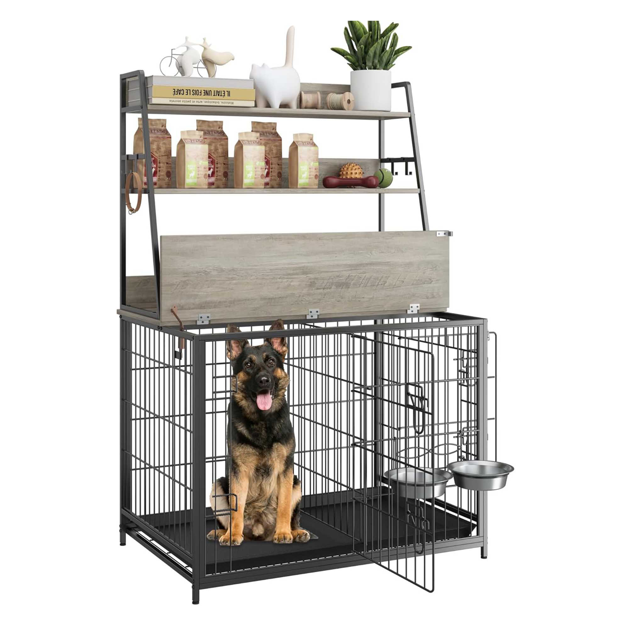 Tucker Murphy Pet™ Furniture Dog Crate, Dog Kennel Indoor With Storage ...