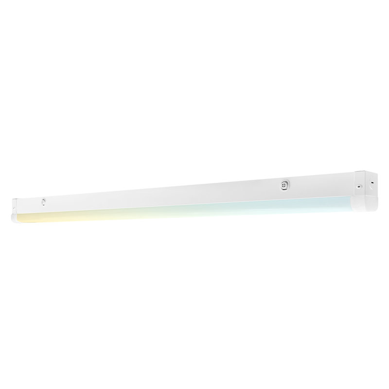 Éclairage linéaire à DEL de 48 pouces Luxrite, 3CCT sélectionnable, 20W / 30W / 40W, 2600-5200 lumens, à intensité variable, 120-277V, éclairage d'atelier commercial, homologué DLC, homologué DLC