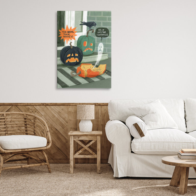 «Porch Pumpkins Mystery», art mural par Irene Chan, H 24 po x l 36 po