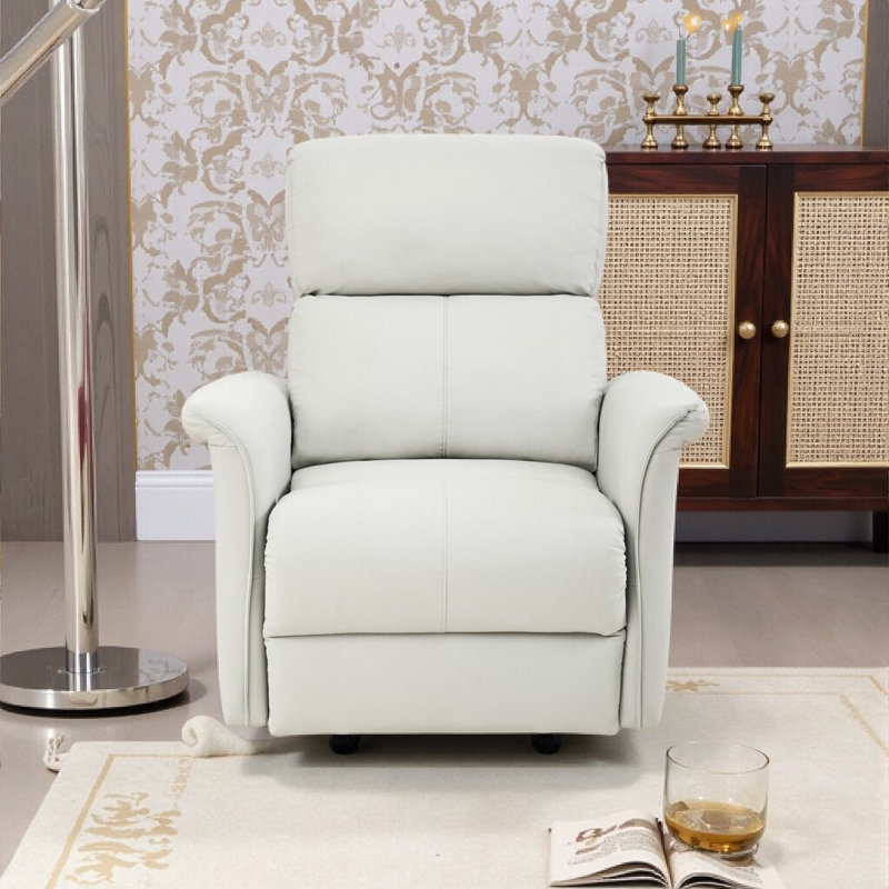 Plush Manual Rocker Recliner - 150° Recline with Wide Pillowtop Arms & Heavy-Duty Base?