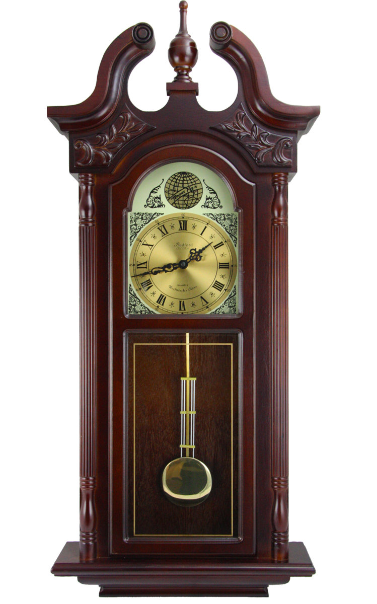 Solid + Manufactured Wood Wall Clock