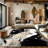 Galaxy Series Abrstract Black/Gray/Ivory/Beige Area Rug-1215726807-1212488219
