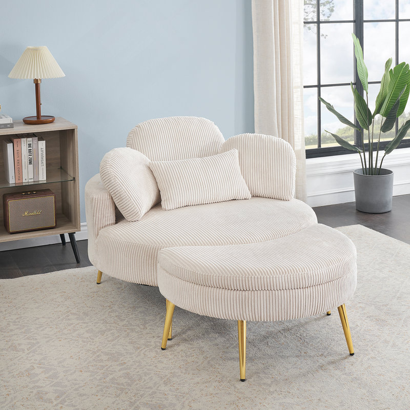 Petit canapé confortable avec table de bout pour la pause déjeuner, thé décontracté, idéal pour les petits appartements et les chambres à coucher