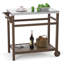 Chariot de table d'extérieur avec plateau en acier inoxydable et 3 tablettes -106000030-106000034