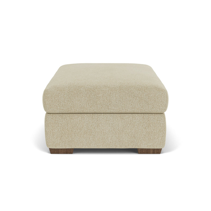 Upholstered Ottoman, Antique Polypropylene/Olefin
