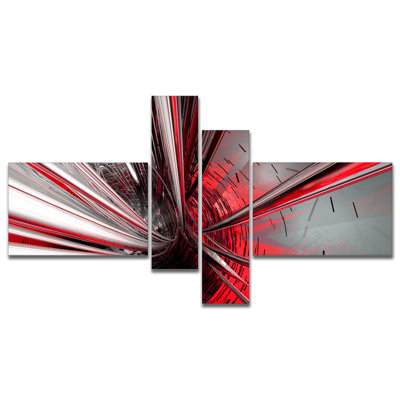 « fractal 3d deep into middle », impression à multiples images sur toile