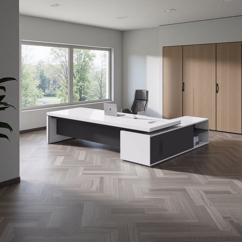 Ensemble de bureau Minimalist Boss, H 29,53 po x l 86,61 po x P 62,99 po, Retour à gauche