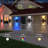 Smart Outdoor Wall Lights With Colour Changing RGB+White, Wifi App Control, Dusk To Dawn Sensor, Modern Cylinder Design For Porch, Garden, And Entryway