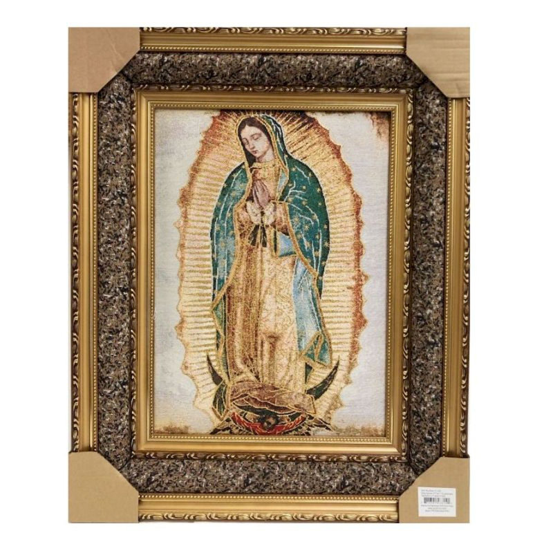 Tapisserie encadrée en tissu mélangé