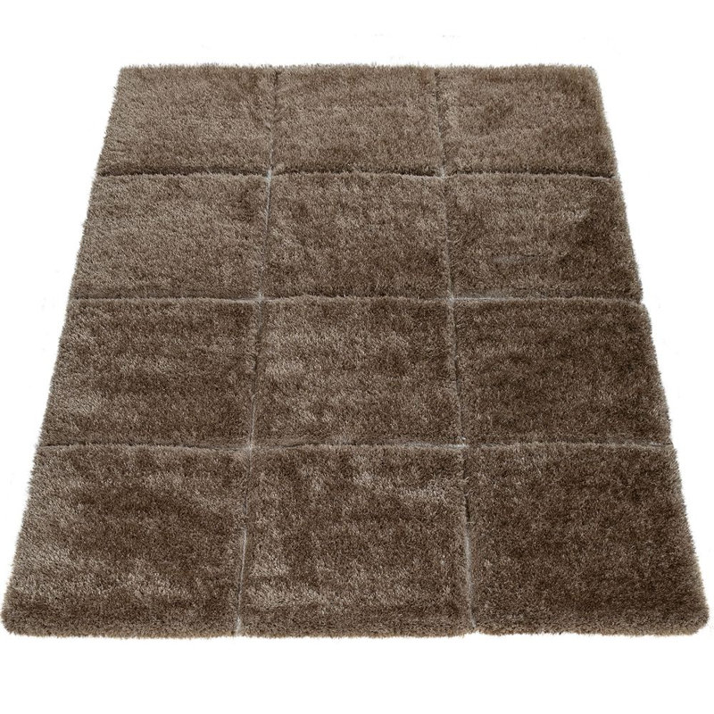 Tapis zone beige poils longs Hank, Rectangle 2 pi 8 po x 4 pi 11 po