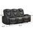 Ylianna 81.5" W Faux Leather Power Reclining Sofa with USB-260856934