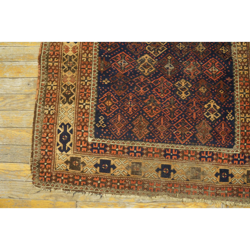 Hand Knotted Wool Geometric Area Rug