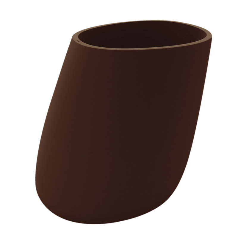 Stone Resin Pot Planter, Bronze, 55.25" H x 55.25" W x 41.75" D