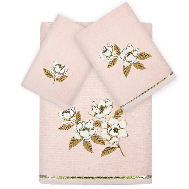  3 Piece Towel Set, Blush
