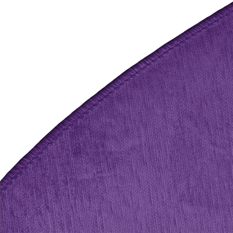 Tapis mauve rayé/gris ardoise, Rond 5 pi
